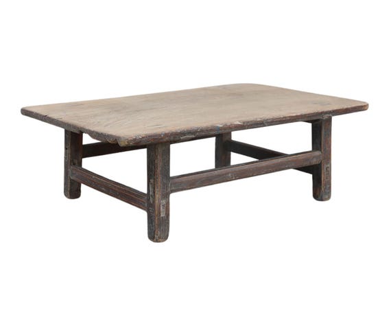 Vintage Chinese Elm Low Tea Table