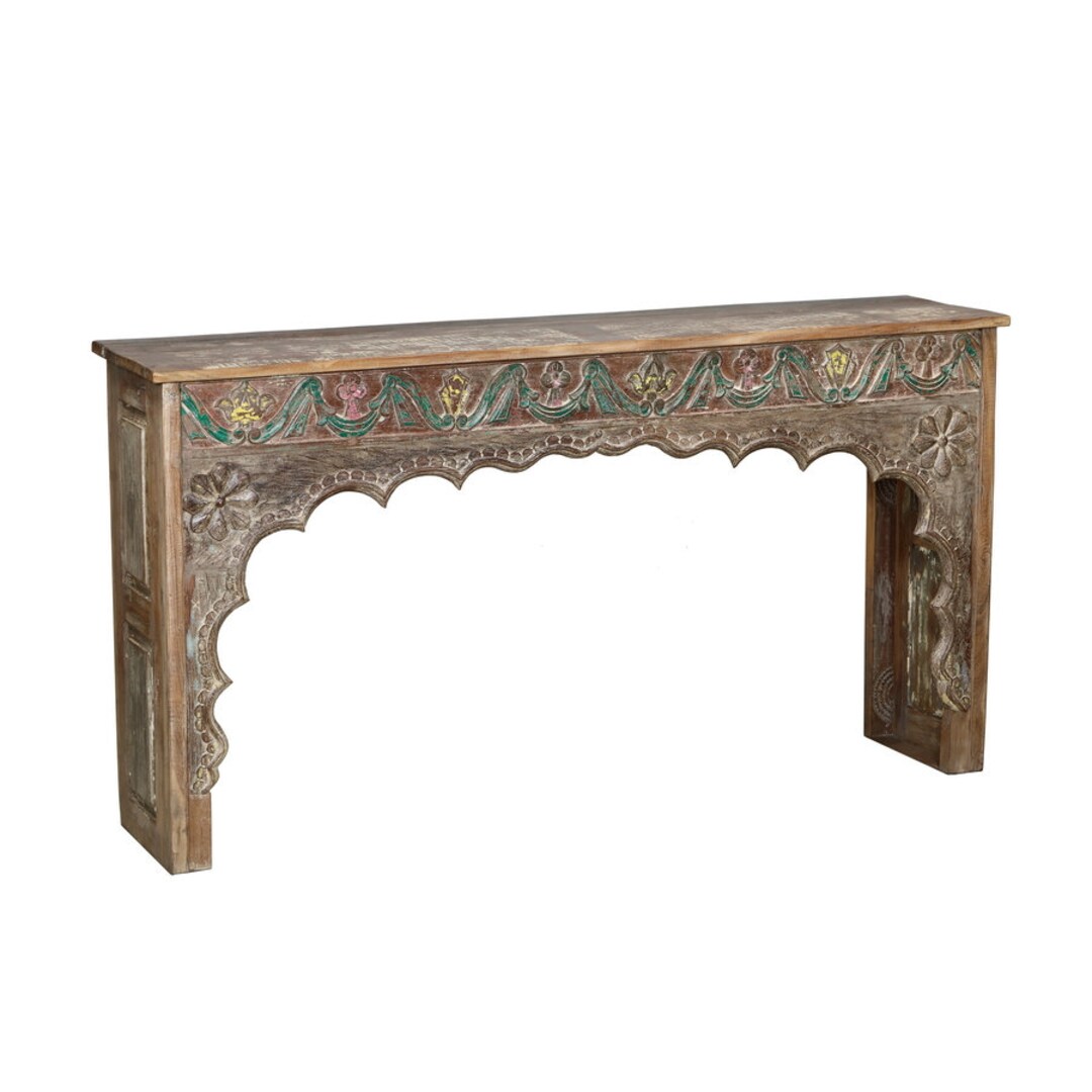Indian Console Table Made From Antique Indian Architectural Elements - Etsy