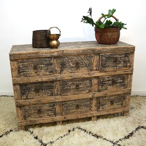 Reclaimed Pine Painted Chest of Drawers