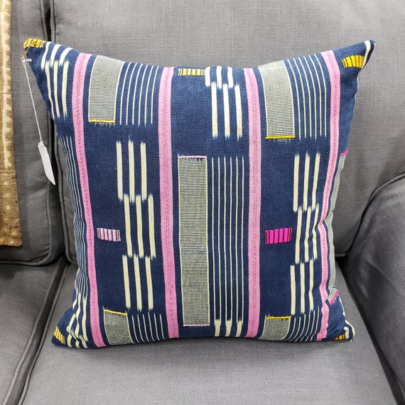 Pillow made from Vintage Mali Indigo Fabric Pillow made from Vintage Mali Indigo Fabric