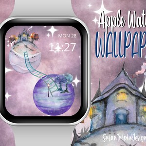 Fantasy Planets Apple Watch Gesicht Tapete, Planeten Apple Watch Gesicht, Galaxy Watch Gesicht, Fantasy Tapete, Tapeten Apple Watch Gesicht