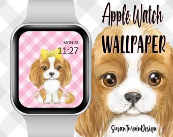 Spaniel Puppy Apple Watch Wallpaper (Digital Download)
