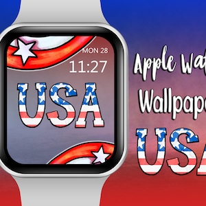USA Apple Watch Face, 4. Juli, American Flag, Patriotic Wallpaper, USA Wallpapers for Apple Watch Face