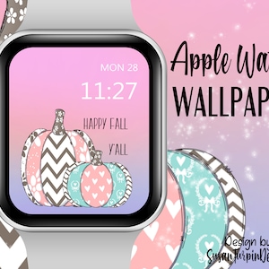 Fall Apple Watch Face Wallpaper, Apple Watch Face, Watch face Image, Happy fall Wallpaper, Pumpkin Wallpaper for Apple Watch Face