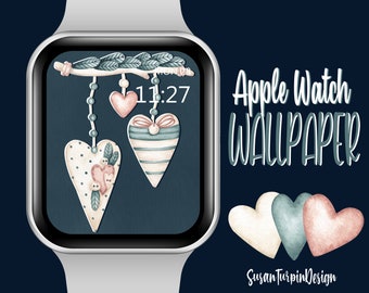 Valentine Watch Face Wallpaper, Hearts Apple Watch Face, Love Heart Watch face, Love Wallpaper, Wallpapers for Apple Watch Face