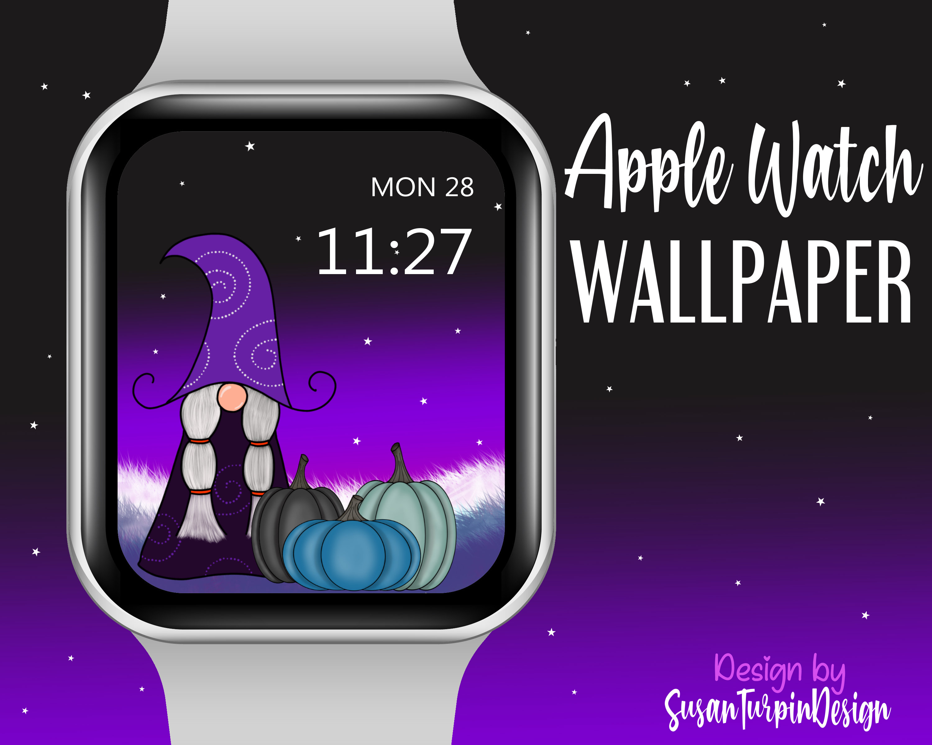 Gnome Witch Halloween Watch Face Wallpaper Apple Watch