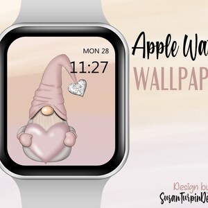 Gnome valentine Apple Wallpaper Watch Face, Love Gnome Apple Watch Face, Gnome Watch face, Love Wallpaper, Wallpapers for Apple Watch Face