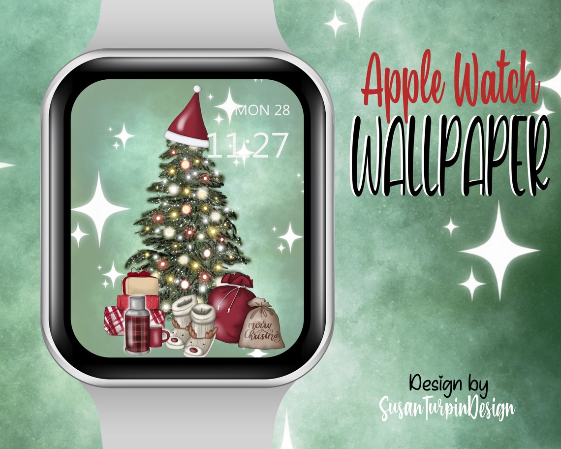 Christmas Apple Watch Face Bundle Wallpaper Apple Watch Face Etsy