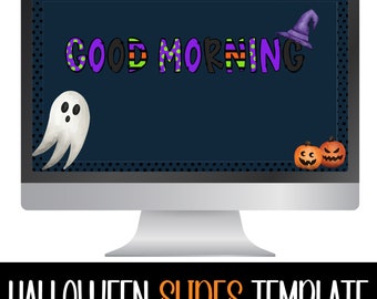 Ghost Halloween Google Slides Template: Classroom Theme (Digital Download)