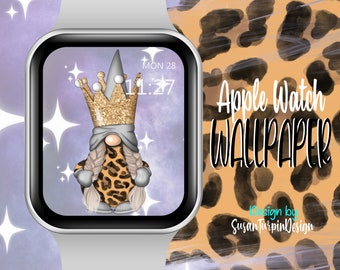 Leopard Gnome Apple Watch Face Wallpaper (Digital Download)
