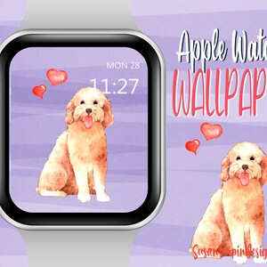 Goldendoodle Apple Watch Face Wallpaper, Labradoodle Apple Watch Face, Doodle Watch face, Dog Apple Wallpaper