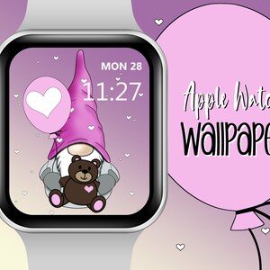 Valentine Gnome Watch Face Wallpaper, Love Gnome Apple Watch Face, Gnome Watch face, Love Wallpaper, Wallpapers for Apple Watch Face
