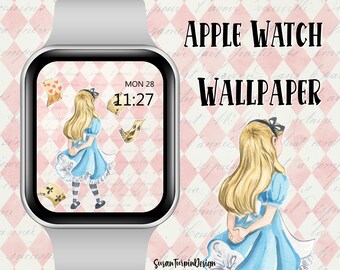Fondo de pantalla de Alicia en el País de las Maravillas para Apple Watch (Descarga digital)