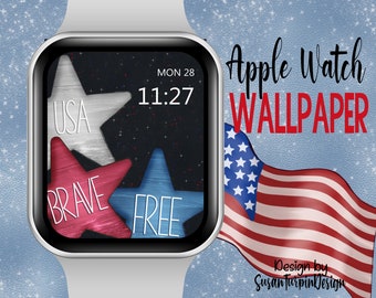 USA Patriotic Apple Watch Wallpaper: 4th of July (Digital Download)