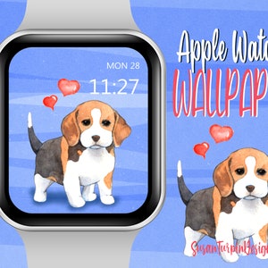 Beagle Dog Apple Wallpaper Watch Face, Beagle Apple Watch Face, Dog Watch face, Apple Wallpaper