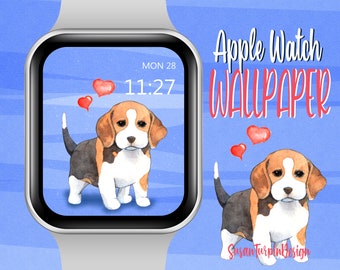 Beagle Dog Apple Watch Wallpaper (Digital Download)