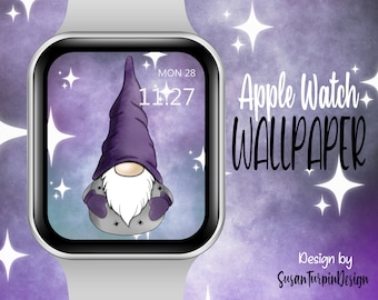 Fond d'écran Halloween Gnome Apple Watch Face (Téléchargement numérique)