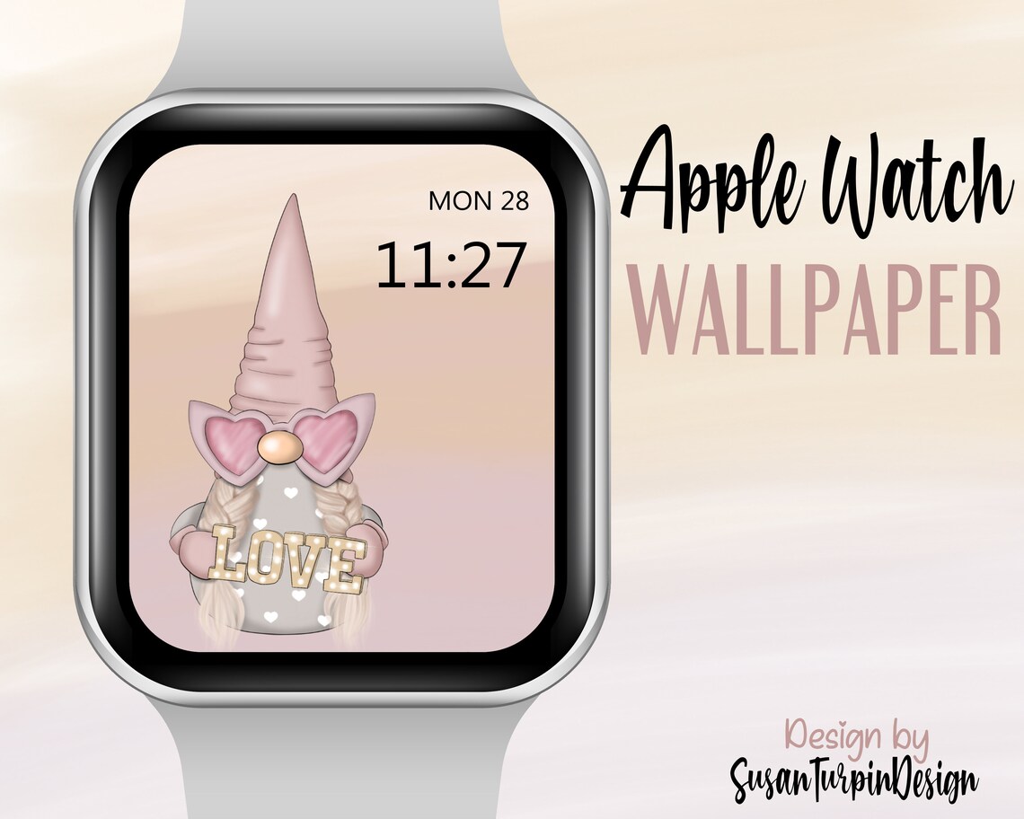 Cute Gnome Valentine Watch Face Wallpaper Love Gnome Apple