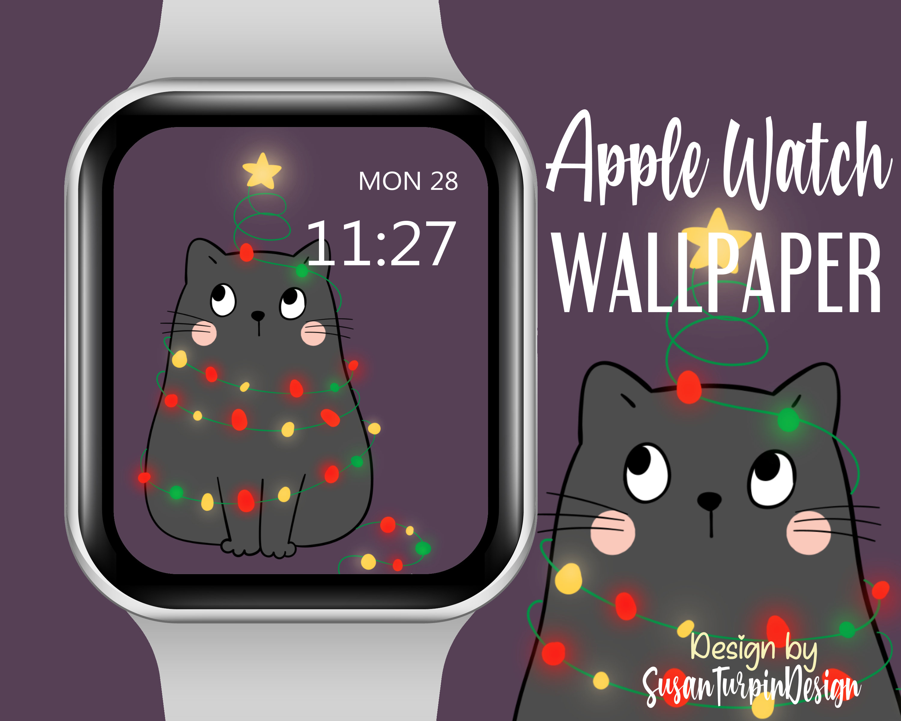 Premium Vector  Cute cat and kitty for christmas day seamless pattern  wallpaper background