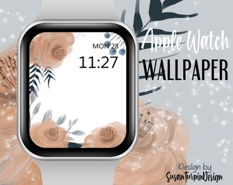 Vintage Floral Apple Watch Face Wallpaper (Digital Download)