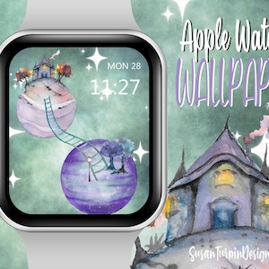 Apple Watch Gesicht Tapete, Fantasy Planeten, Planeten Apple Watch Gesicht, Galaxy Watch Gesicht, Fantasy Tapete, Tapeten Apple Watch Gesicht