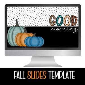 Fall Thanksgiving Themed Google Slides,  Fall Pumpkin Slides for classroom, Classroom Slides