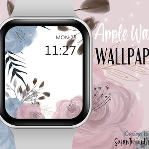 Sfondo floreale apple watch, viso Apple Watch, immagine quadrante, sfondo fiore vintage, sfondi floreali per Apple Watch Face