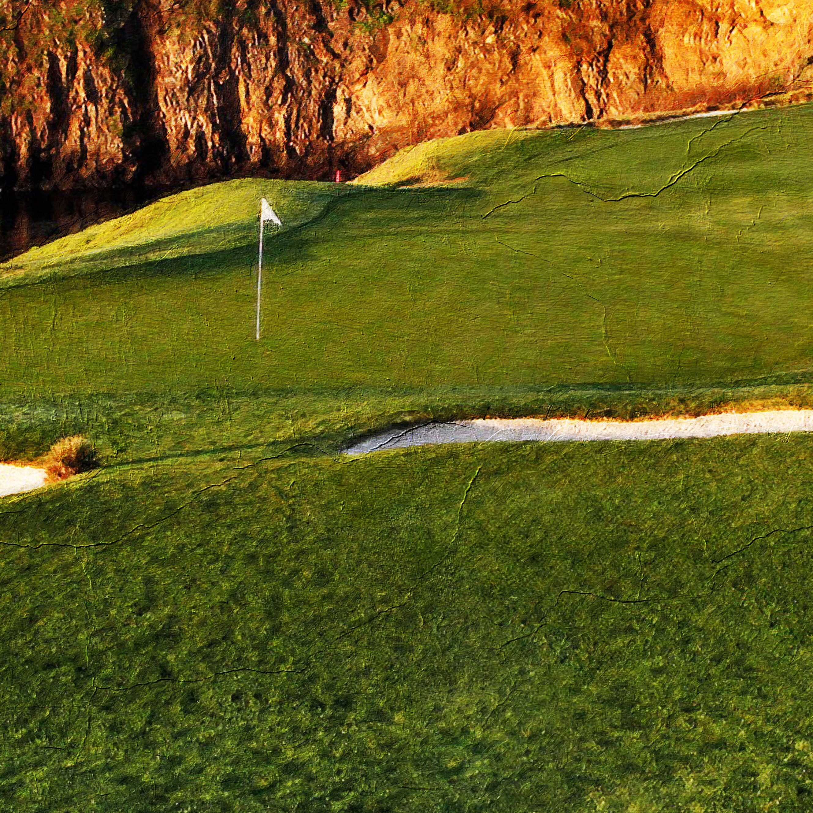 Pebble Beach Art Print Golf Course Print Golf Course Map Etsy