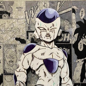 Frieza wood art - Dragon Ball Z