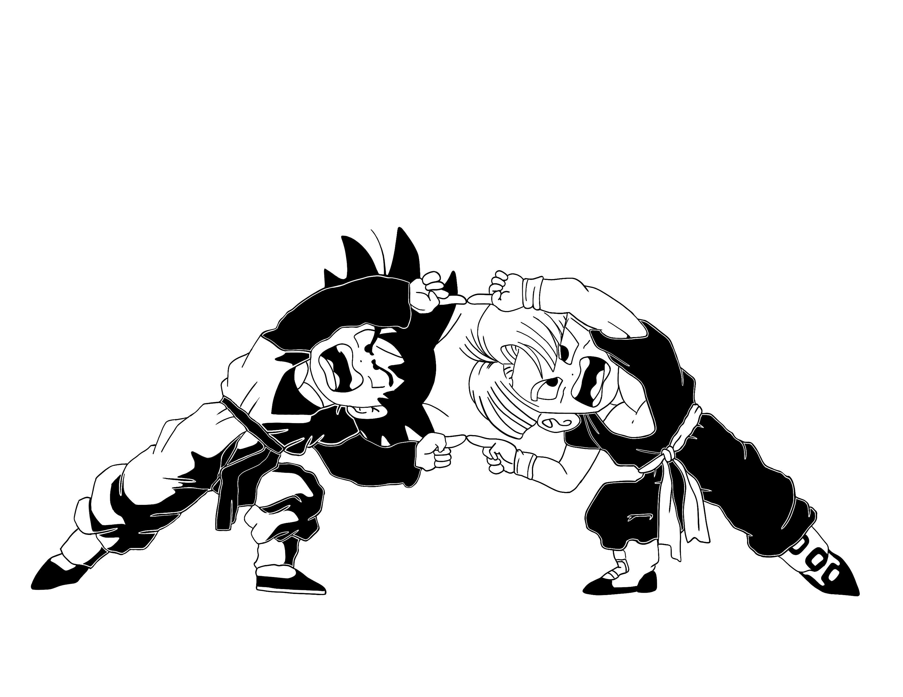 Goten und Trunks Fusion Dance Aufkleber / Aufkleber DBZ Etsy