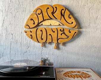 Dirty Honey Band - Letrero de madera