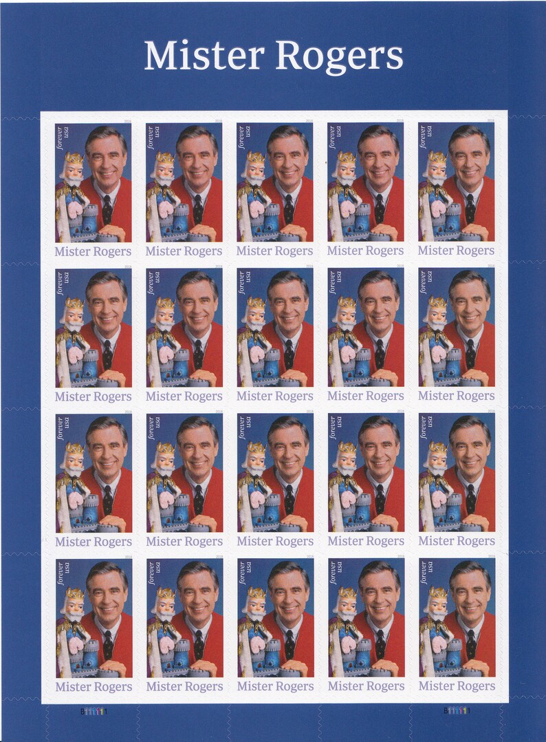 Mr. Rogers Forever Stamps / Mr. Rogers Postage Stamps Sheet of Etsy