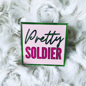 Pretty Soldier Enamel Lapel Pin