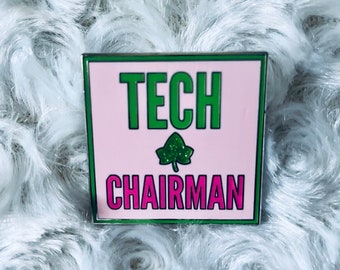 Pretty Chapter Tech Chairman Enamel Pin