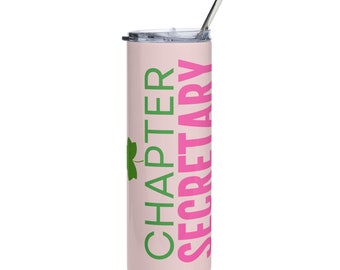 Chapter Secretary 20oz Stainless steel tumbler