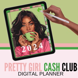 Pretty Girl Cash Club 2024 Digital Planner for Ipad/Goodnotes
