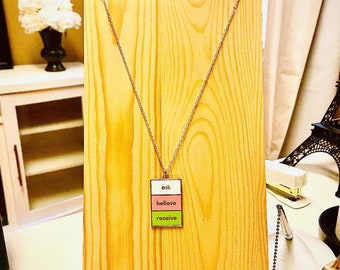 PGCC | Ask Believe Receive Necklace | Law of Attraction | LOA | Manifest | Manifestation | Affirmation | Belief