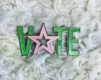 All that Glitters Series Pretty VOTE Pin