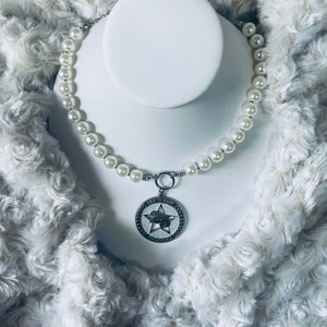 Pretty Silver Series Glitter Pearl Necklace *Limited Quantity*