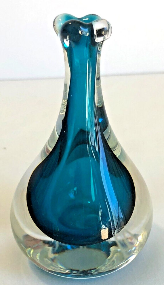 Vintage Mary Angus Teardrop Perfume Bottle in Blu… - image 2