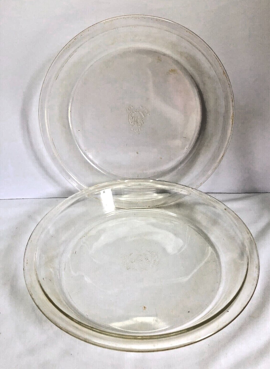 2 Vintage Clear Glass Pyrex 9 Pie Plates Baking Dish Etsy