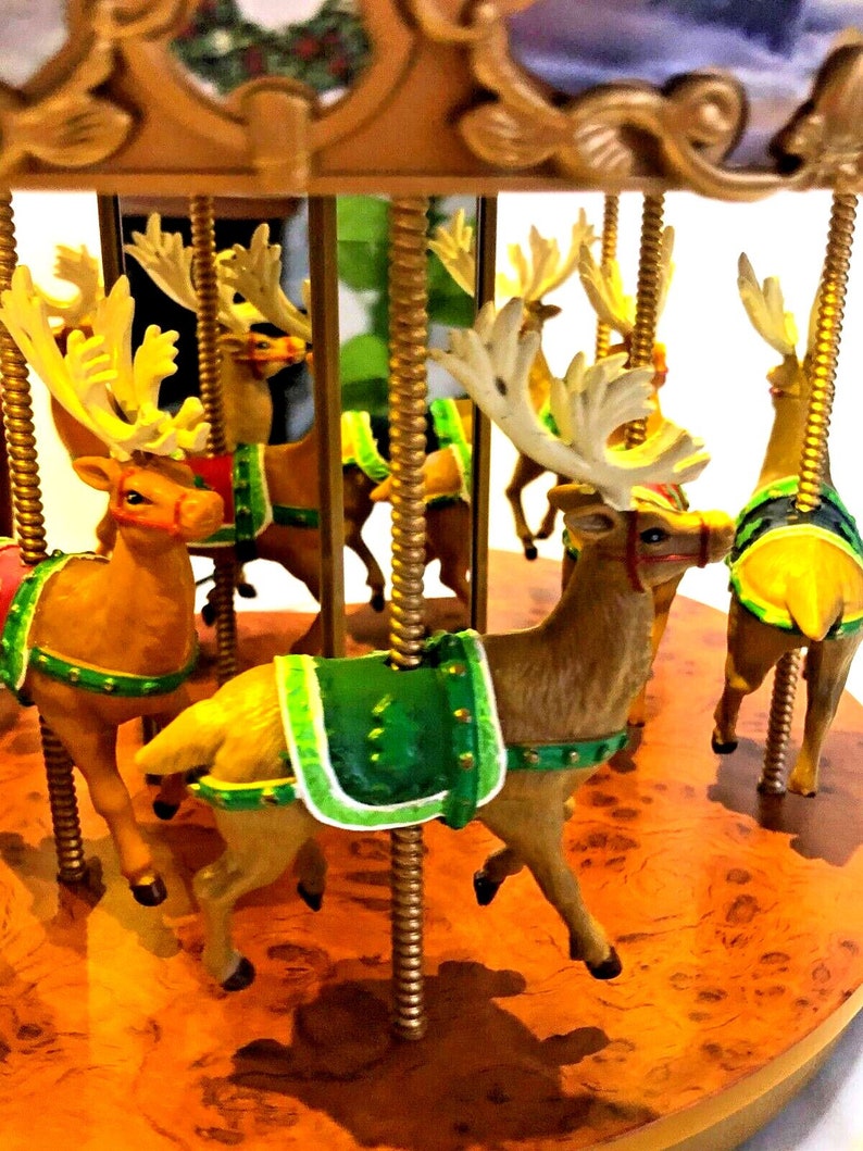 Free Shipping! Mr. Christmas 12" Animated Very Merry Carousel, Multicolor & Gold, One Size, 1 Count