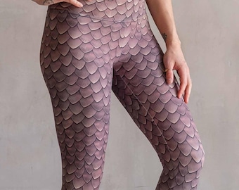 Dragon Scale Leggings - Bronze Draconic Scaling