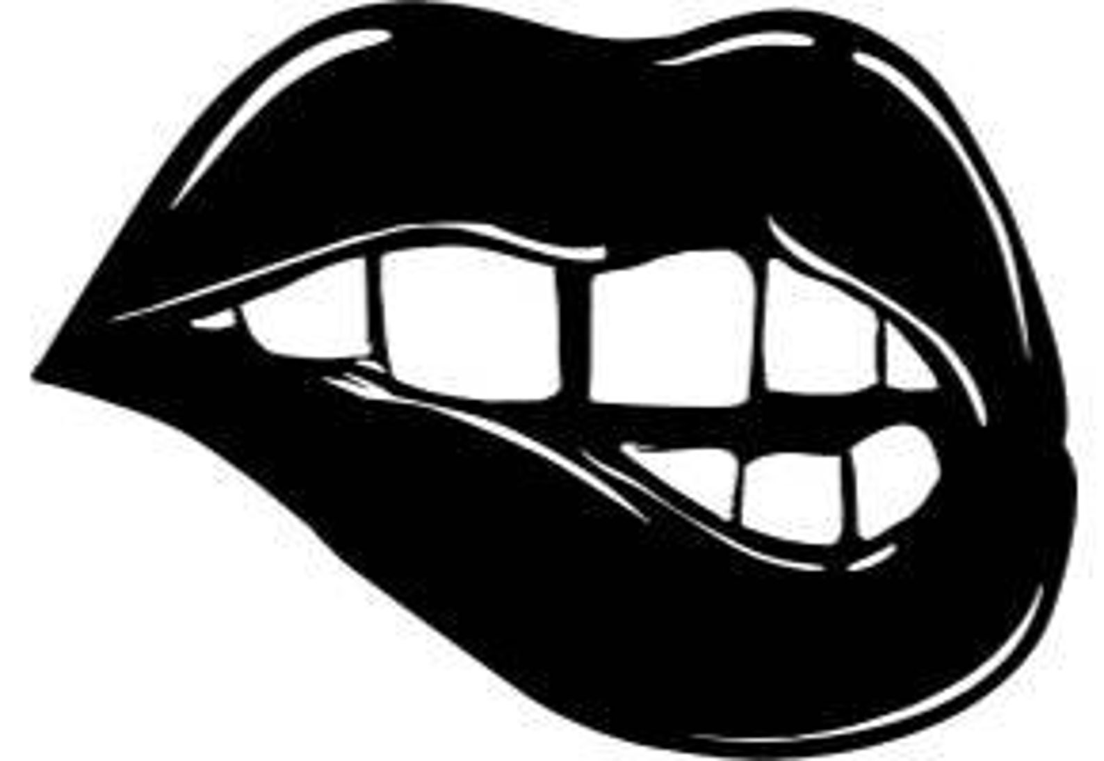 Lips Svg, Kiss Svg, Biting Lips Svg, Lips Clipart, Lips Sihlo - Etsy Canada