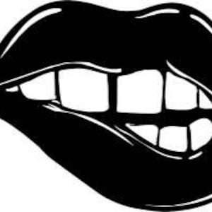 lips svg, kiss svg, biting lips svg, lips clipart, lips sihlo