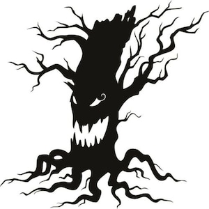spooky tree svg, HALLOWEEN SVG , HALLOWEEN Clipart, Halloween Svg Files for Cricut, Halloween Cut Files