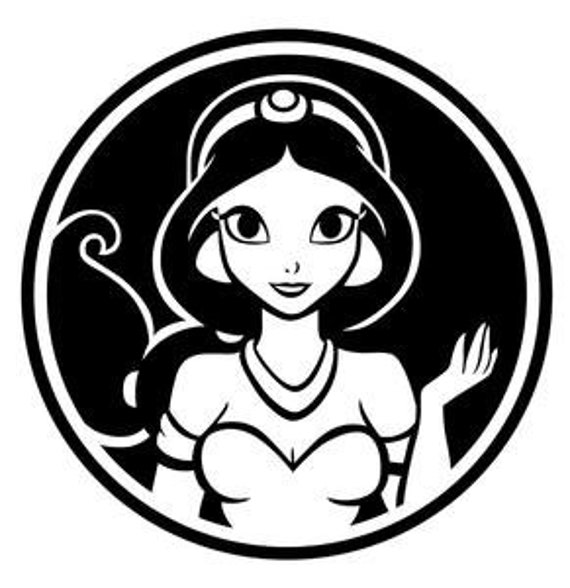 Download Disney princess svg princess clipart jasmine disney | Etsy
