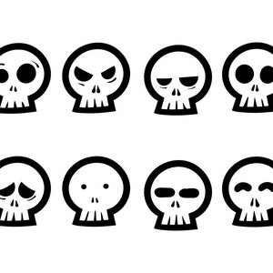 skull  svg for crafters, silhouette cut files,vector files for cricut,
