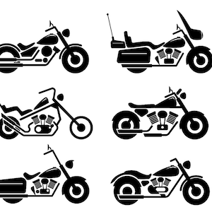 Motorcycle svg  ,motorcycle silhouette cut files,vector files for cricut,