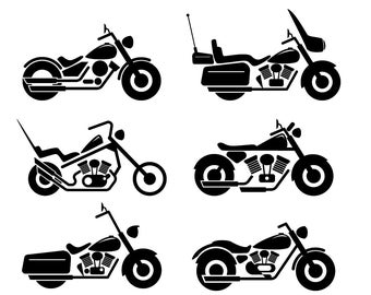 Motorcycle svg  ,motorcycle silhouette cut files,vector files for cricut,